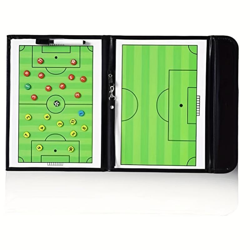 Pro Soccer Coaches Clipboard Kit w/ Magnetic Board, Marker Pen & Bag