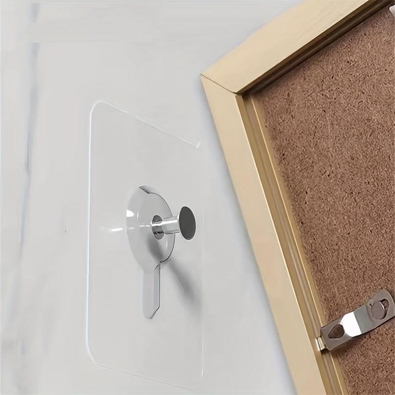 5pcs No Mark Studs Photo Frame Hanger Screw & Sticker Combo