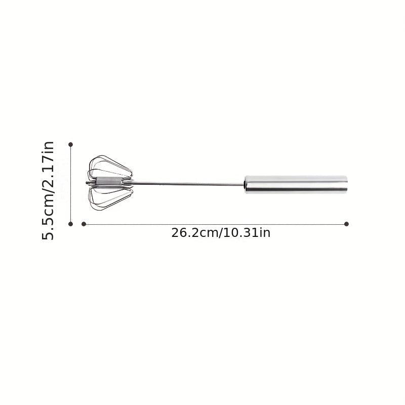 Semi Automatic Stainless Steel Egg Whisk Egg Beater Kitchen Gadgets