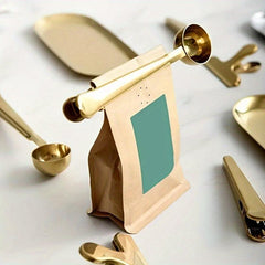 2-in-1 Stainless Steel Coffee Spoon and Sealing Clip