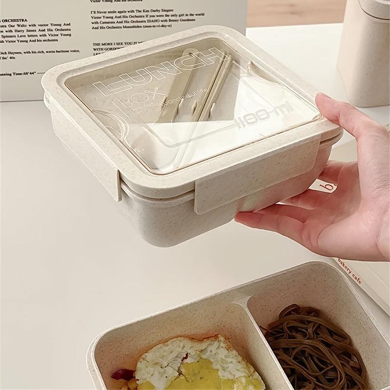 1pc Lunch Box Bento Box Kitchen Plastic Food Container Home Kitchen Accessories