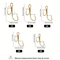 High Carbon Steel Fishing Hooks - Pike Trout Perch Zander