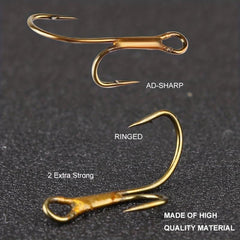 High Carbon Steel Fishing Hooks - Pike Trout Perch Zander