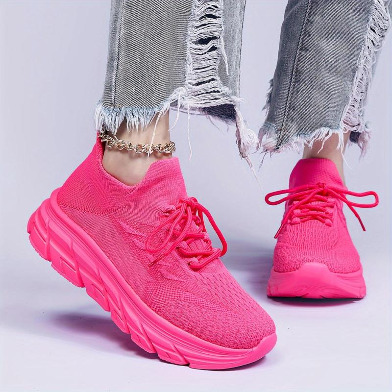 Women's Breathable Running Shoes Thick Bottom Athletic Sneakers