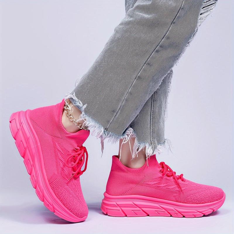 Women's Breathable Running Shoes Thick Bottom Athletic Sneakers