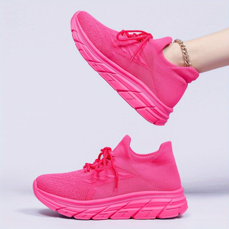 Women's Breathable Running Shoes Thick Bottom Athletic Sneakers