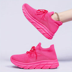Women's Breathable Running Shoes Thick Bottom Athletic Sneakers