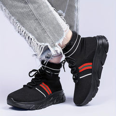 Women's Mesh Winter Sports Sneakers Lightweight Plush Thermal Running Shoes
