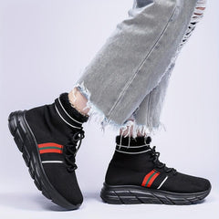 Women's Mesh Winter Sports Sneakers Lightweight Plush Thermal Running Shoes