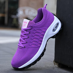 Women's Textured Athletic Running Shoes Air Cushion Lightweight Footwear