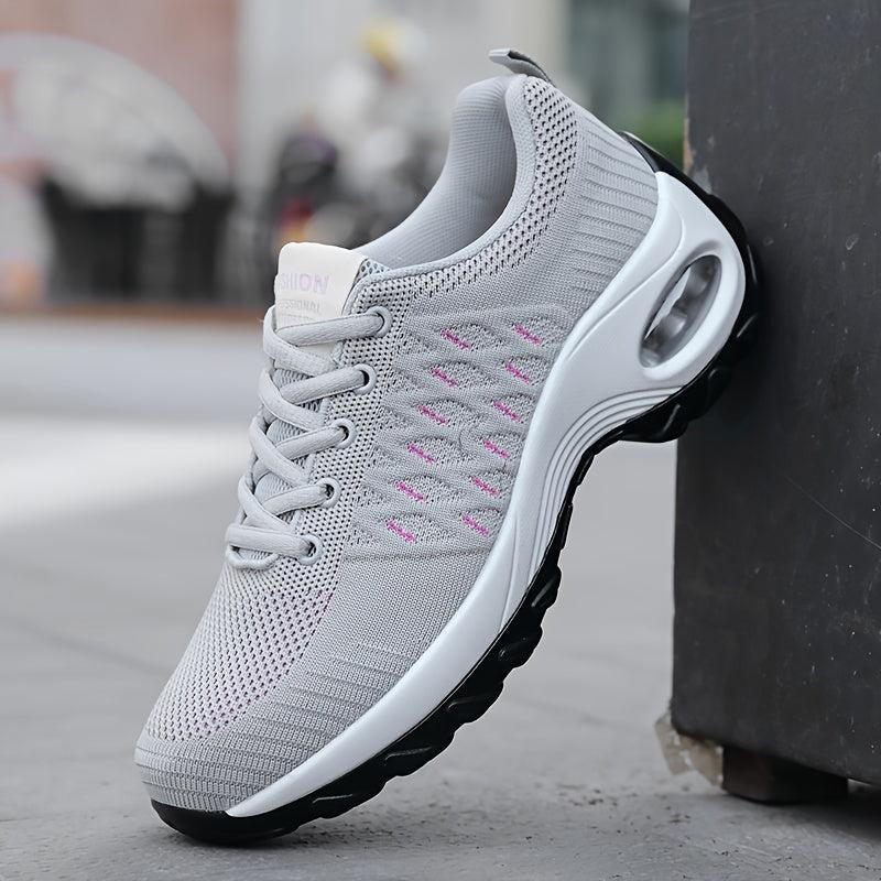 Women's Textured Athletic Running Shoes Air Cushion Lightweight Footwear