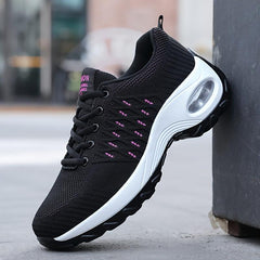 Women's Textured Athletic Running Shoes Air Cushion Lightweight Footwear