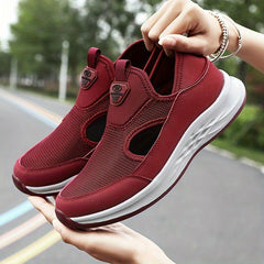 Women's Mesh Slip-on Walking Shoes Lightweight Outdoor Casual Sneakers