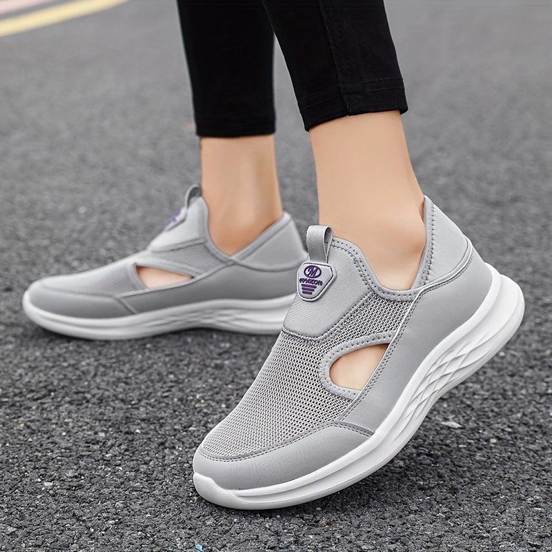 Women's Mesh Slip-on Walking Shoes Lightweight Outdoor Casual Sneakers