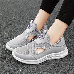 Women's Mesh Slip-on Walking Shoes Lightweight Outdoor Casual Sneakers
