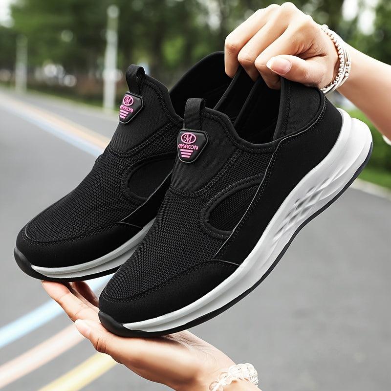 Women's Mesh Slip-on Walking Shoes Lightweight Outdoor Casual Sneakers