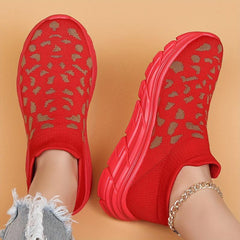 Women's Heighten Breathable Woven Shoes Non Slip Sneakers Running Shoes