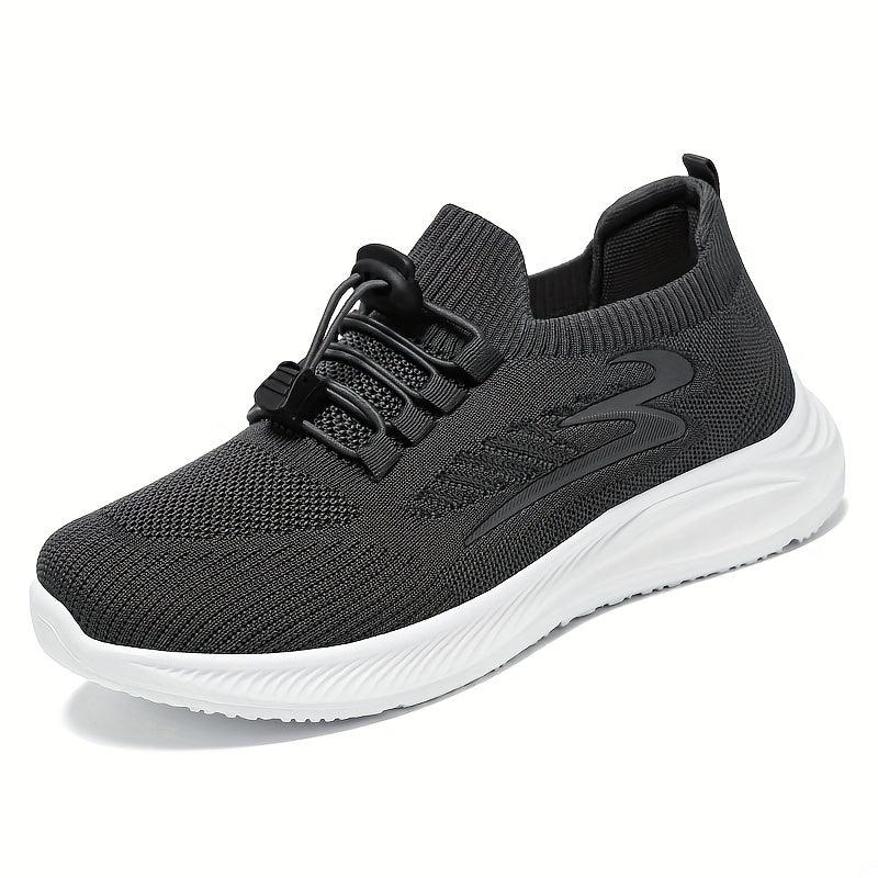 Soft Thick Sole Shock Absorption Flying Woven Shoes Lightweight