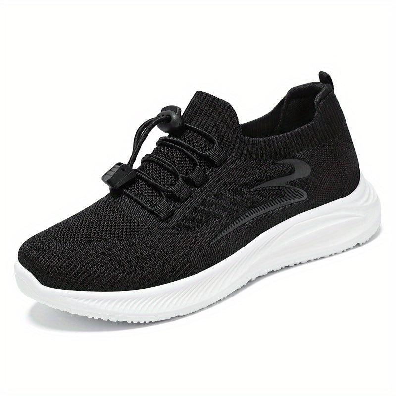 Soft Thick Sole Shock Absorption Flying Woven Shoes Lightweight