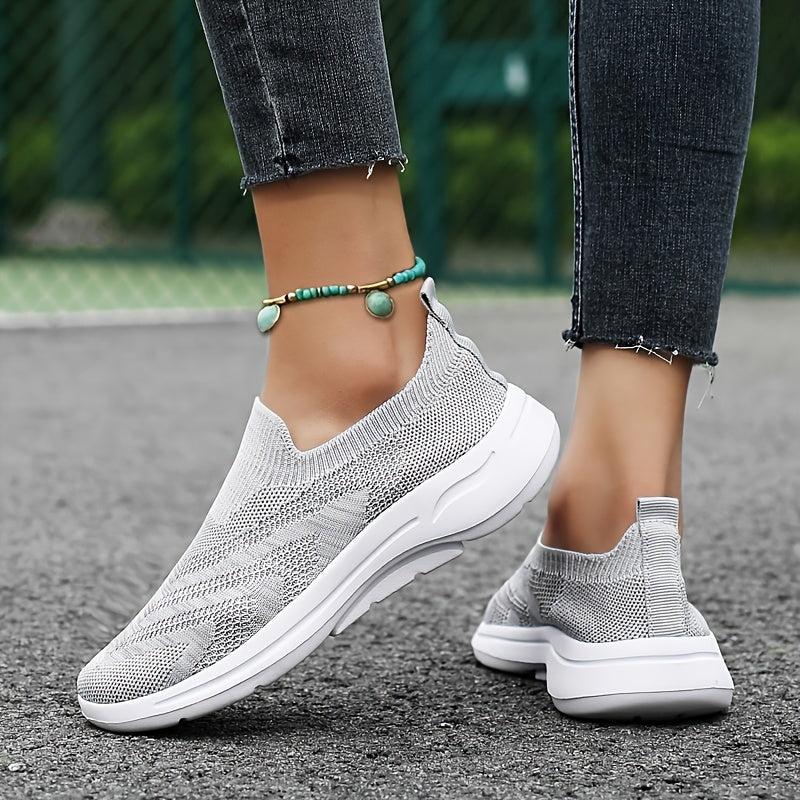 Breathable Flying Woven Shoes Lightweight Non Slip Running Sneakers