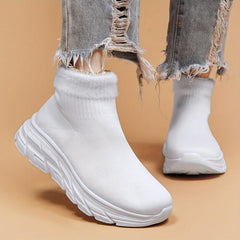 Mesh Slip-On Breathable Running Shoes Comfortable Shock Absorption