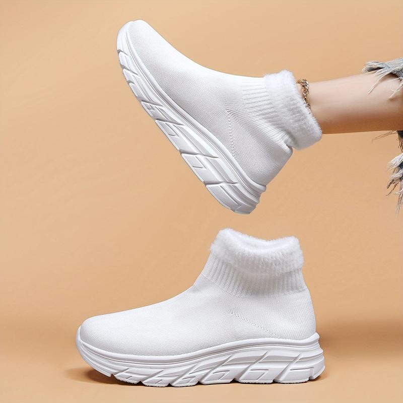 Mesh Slip-On Breathable Running Shoes Comfortable Shock Absorption