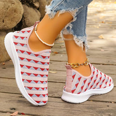 Women's Lightweight Breathable Running Shoes Mesh Outdoor Sneakers