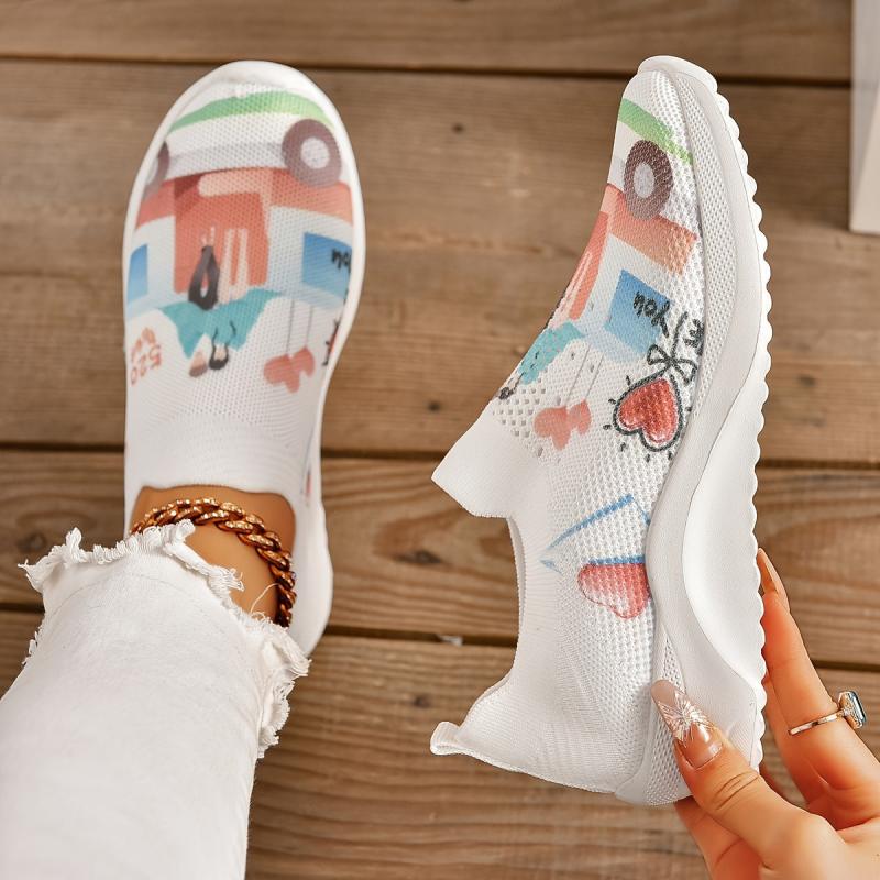 Couple Figure Graphic Athletic Sneakers for Women