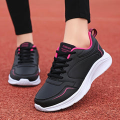 Women's Lace-up Lightweight Running Shoes Non-slip Athletic Sneakers