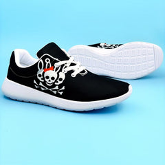Skull Bunny Print Running Shoes Breathable Non Slip Sneakers