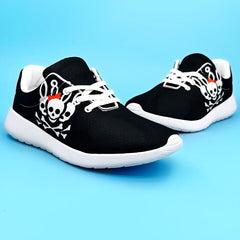 Skull Bunny Print Running Shoes Breathable Non Slip Sneakers