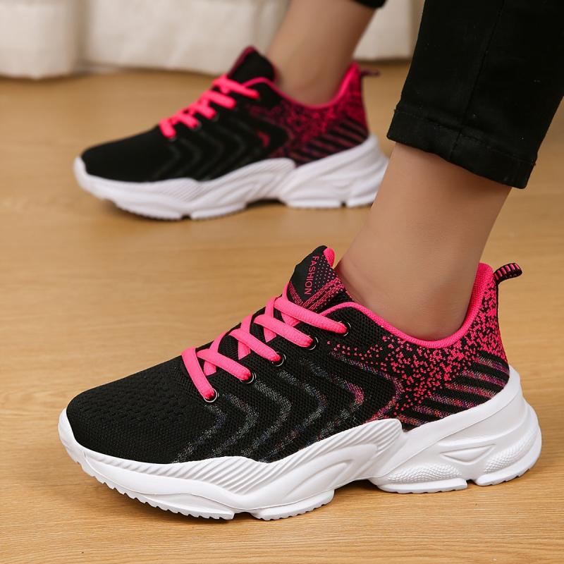 Women's Lightweight Walking Shoes Lace Up Mesh Sneakers