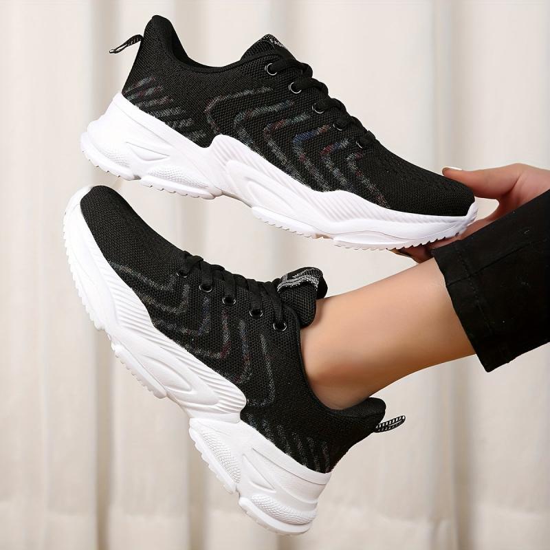 Women's Lightweight Walking Shoes Lace Up Mesh Sneakers