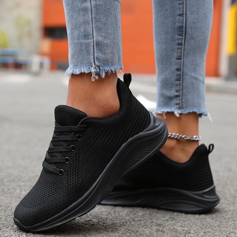 Knit Athletic Running Shoes Soft Sole Lightweight Outdoor Casual Sneakers