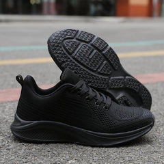 Knit Athletic Running Shoes Soft Sole Lightweight Outdoor Casual Sneakers