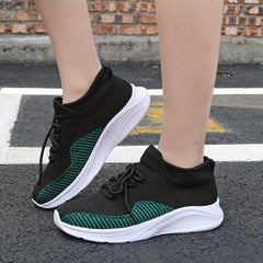 Thick Bottom Running Shoes Breathable Mesh Casual Sneakers
