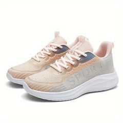 Breathable Shockproof Chunky Sports Shoes Comfortable Lace Up Travel Shoes
