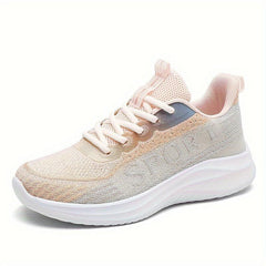 Breathable Shockproof Chunky Sports Shoes Comfortable Lace Up Travel Shoes