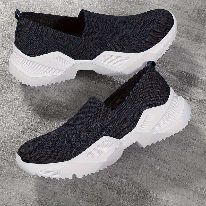 Women's Knit Height Increased Sports Shoes Slip-on Walking Shoes