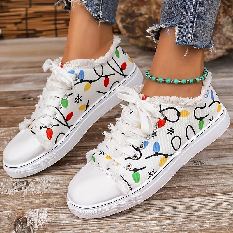 Women's Lace Up Low Top Flat Shoes Comfortable Casual Sport Shoes