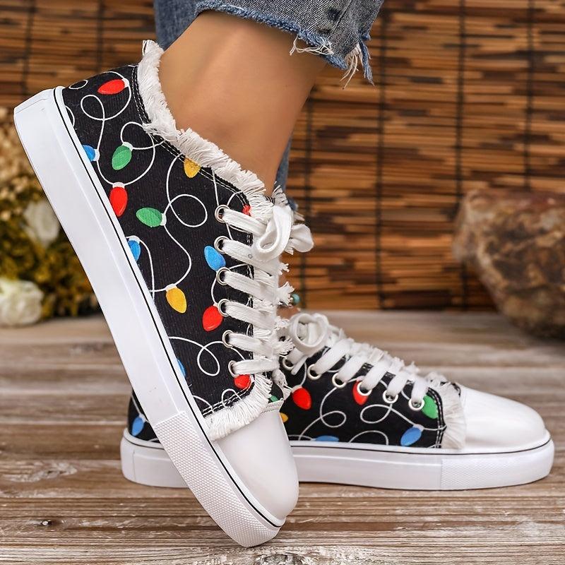 Women's Lace Up Low Top Flat Shoes Comfortable Casual Sport Shoes