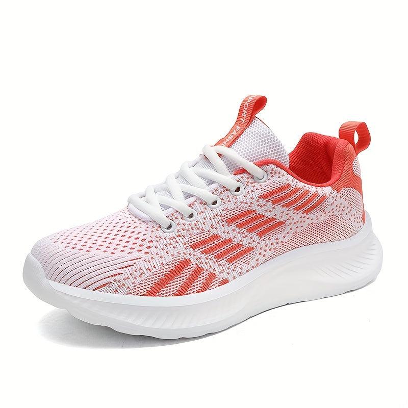 Women's Breathable Running Shoes Mesh Lace-up Athletic Sneakers