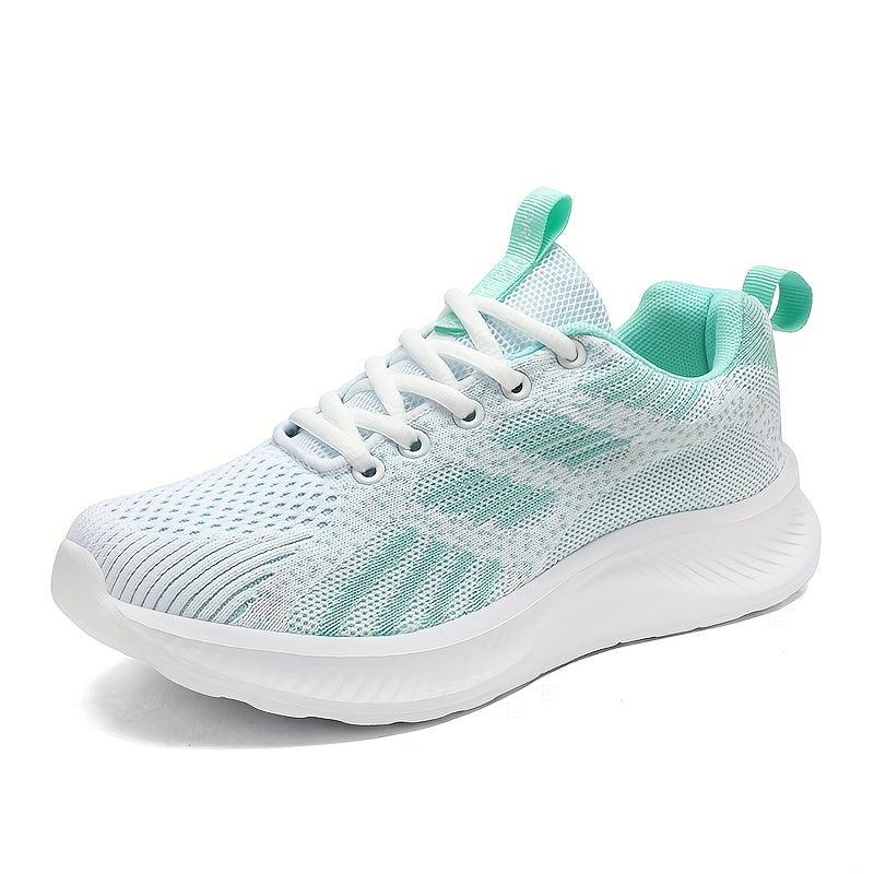 Women's Breathable Running Shoes Mesh Lace-up Athletic Sneakers