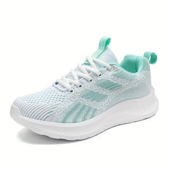 Women's Breathable Running Shoes Mesh Lace-up Athletic Sneakers