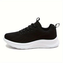 Women's Breathable Running Shoes Mesh Lace-up Athletic Sneakers