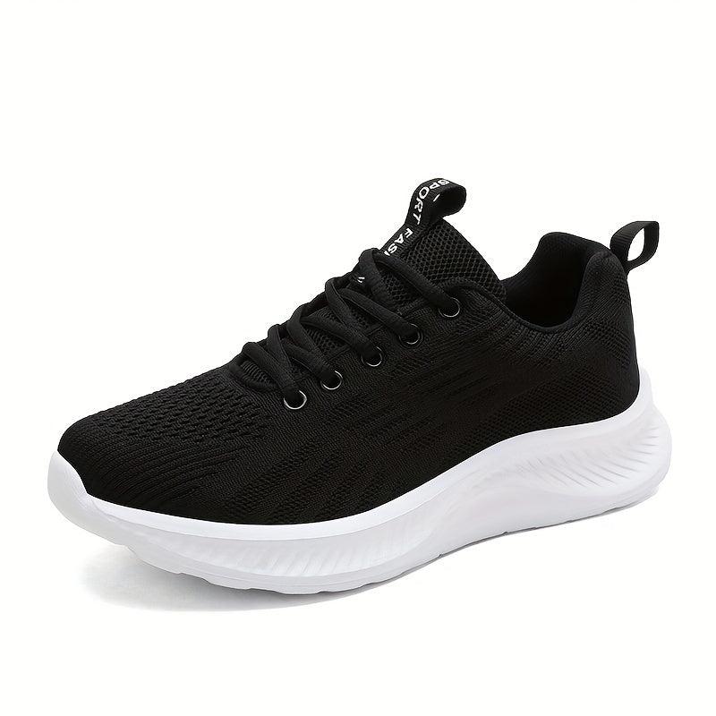 Women's Breathable Running Shoes Mesh Lace-up Athletic Sneakers
