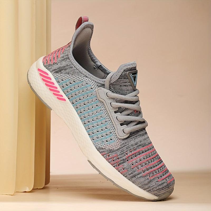 Women's Mesh Sneakers Casual Outdoor Lace-Up Shoes Lightweight Running