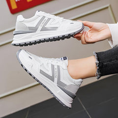 Women's Colorblock Lace Up Sneakers Non Slip Running Shoes