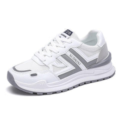 Women's Colorblock Lace Up Sneakers Non Slip Running Shoes
