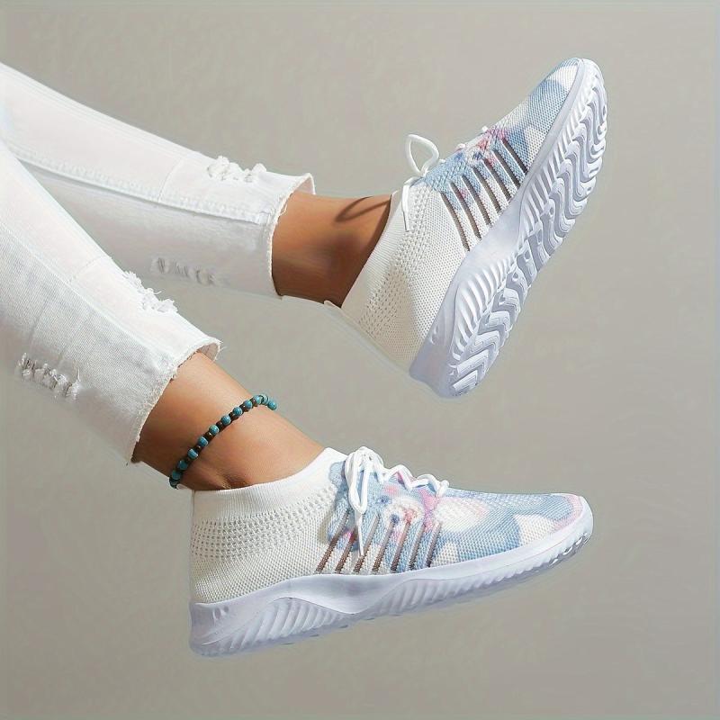 Women's Cartoon Bear Mesh Sneakers Lace-up Casual Running Shoes